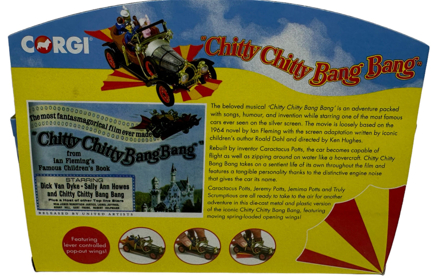 Vintage Corgis 2009 Chitty Chitty Bang Bang Car Diecast Model No. 03502 - Brand New Factory Sealed Shop Stock Room Find