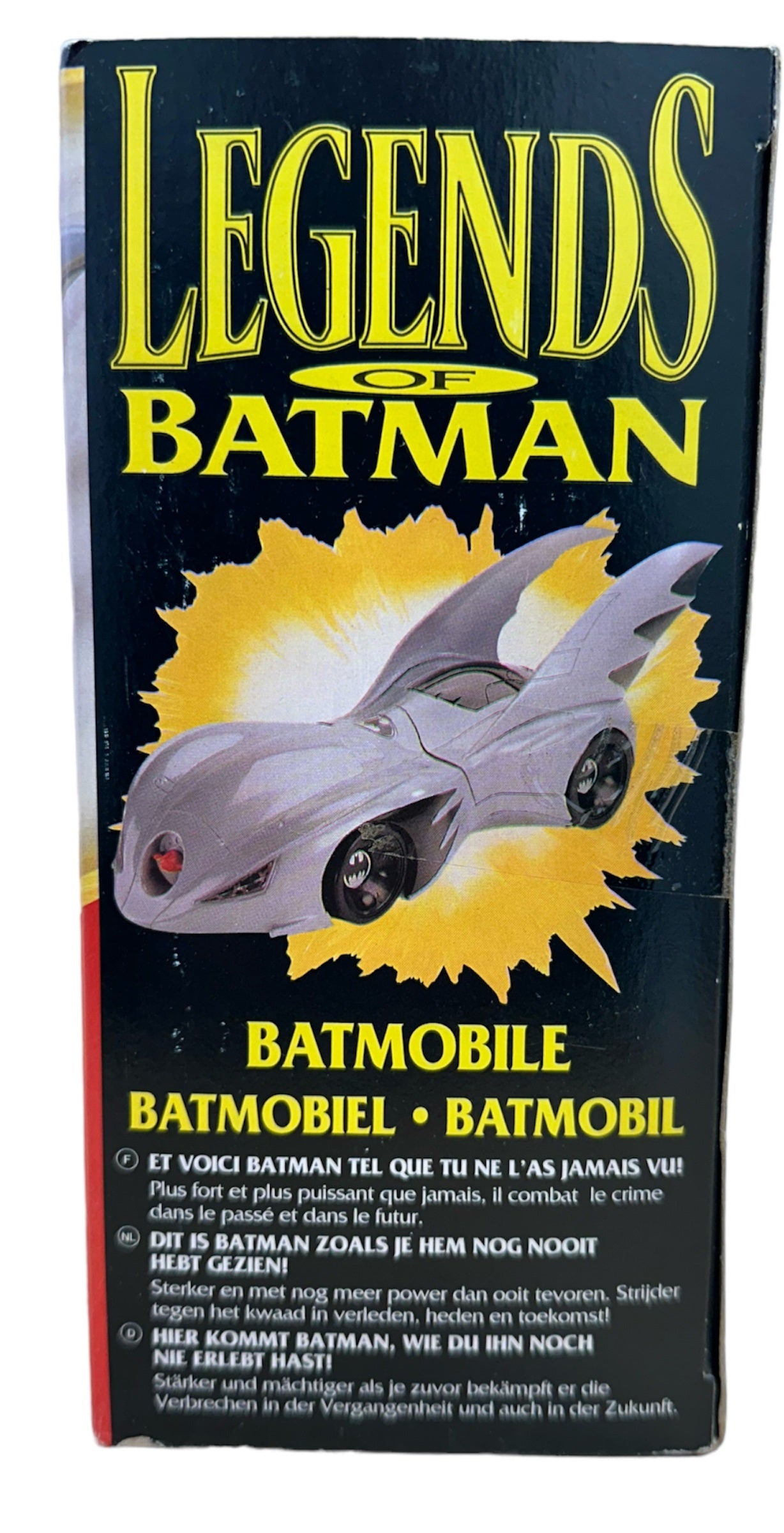 Vintage Kenner 1994 The Legends Of Batman Batmobile With Missile Detonator Launcher And Free Collector Card - Brand New Factory Sealed Shop Stock Room Find