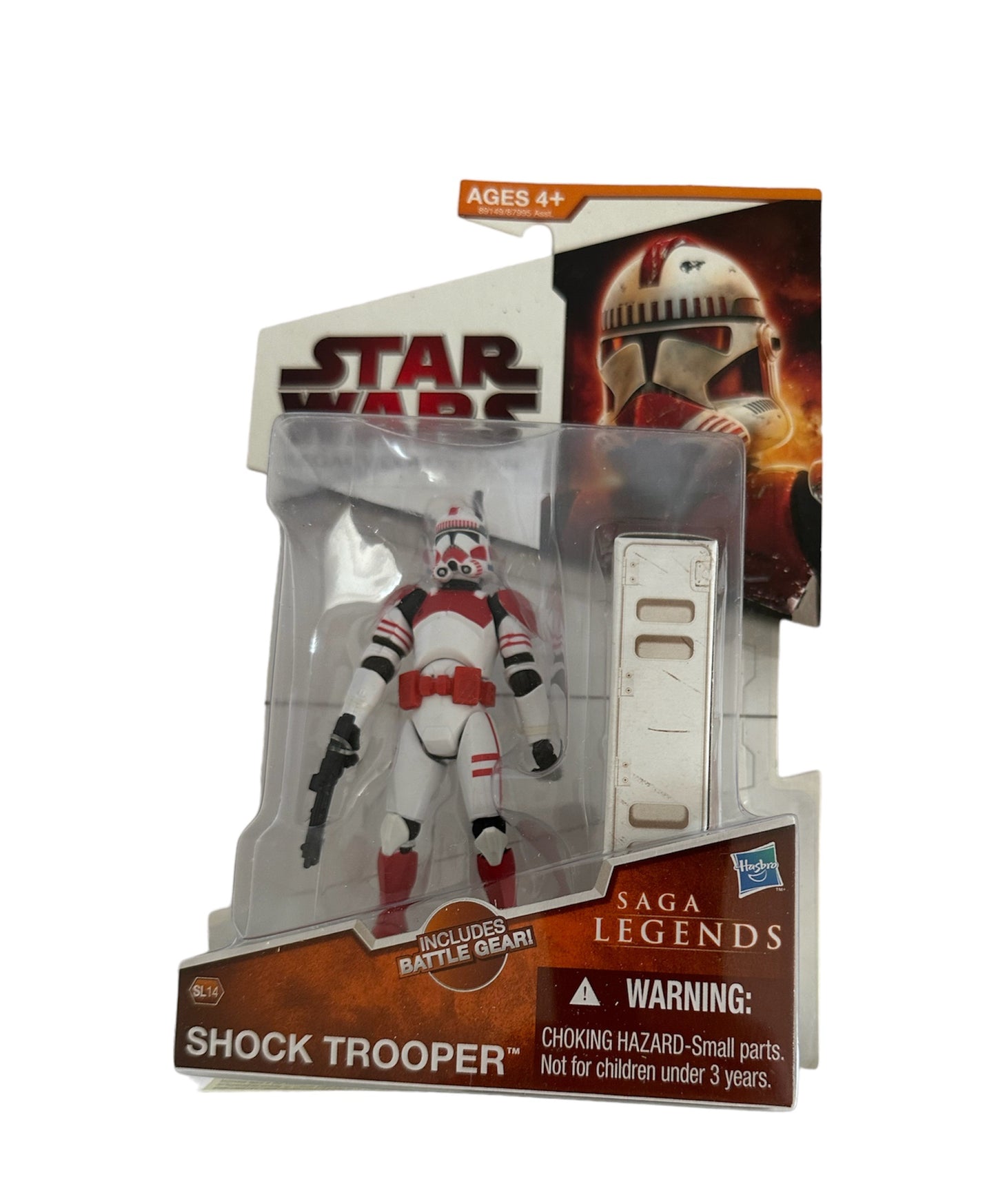 Vintage 2009 Star Wars Legacy Collection Shock Trooper Action Figure With Battle Gear SL14 - Brand New Factory Sealed Shop Stock Room Find