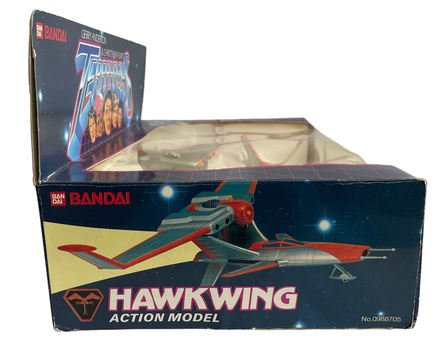 Vintage Bandais 1983 Gerry Anderson & Christopher Burrs Terrahawks Hawkwing Action Model - In The Original Box.