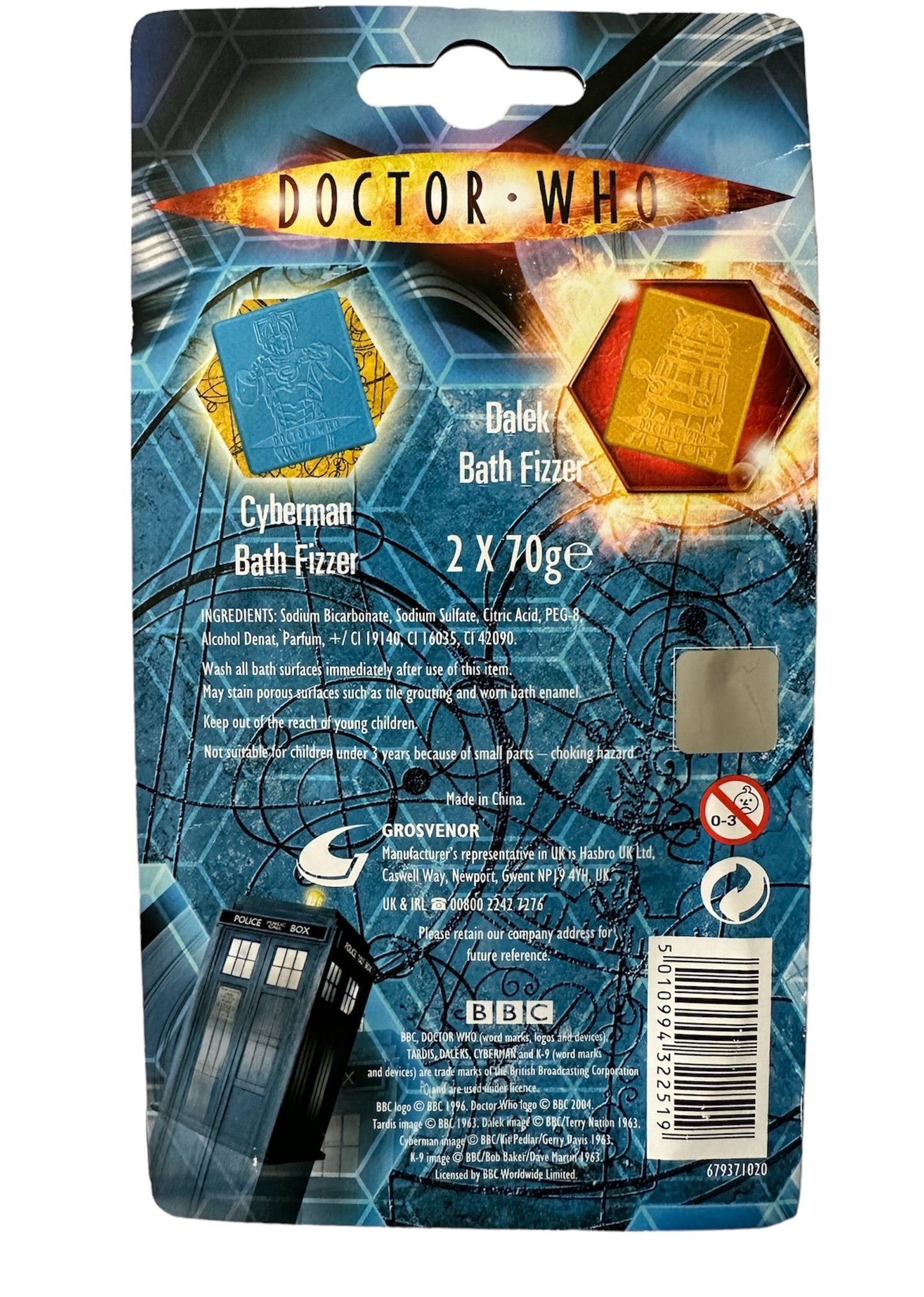 Doctor Dr Who Bath Fizzers - Daleks & Cyberman - Factory Sealed Sealed Shop Stock Room Find
