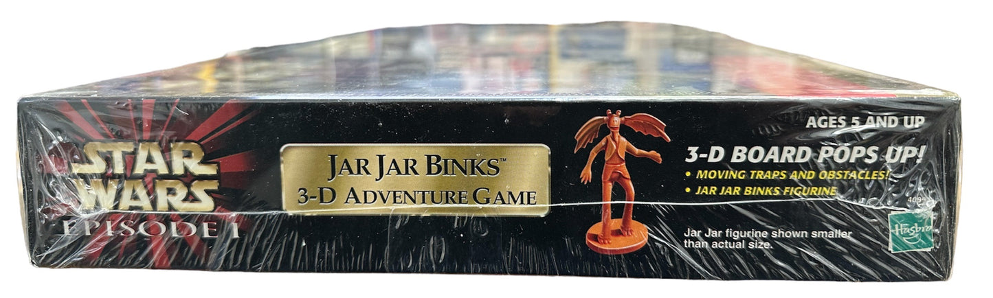 Vintage 1999 Star Wars Episode 1 Jar Jar Binks 3-D Adventure Game - Brand New Factory Sealed Shop Stock Room Findtion Figure - Brand New Factory Sealed