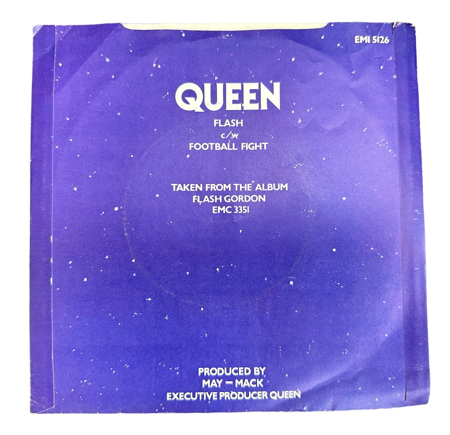 Vintage 1980 EMI Records Queen - Flash 7" Vinyl Record