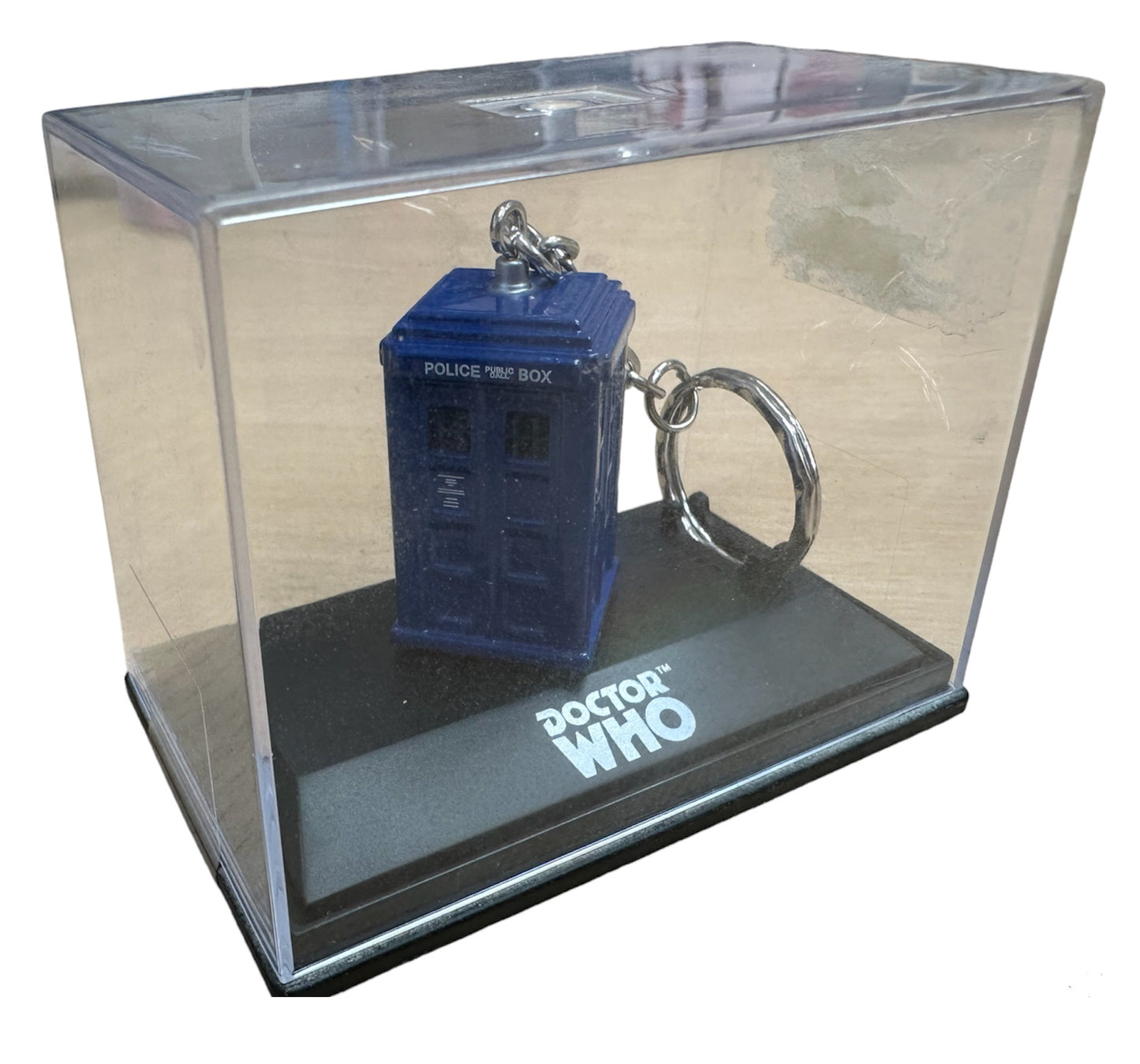 Vintage 2004 Doctor Dr Who Classic The Tardis Diecast Keyring In Plastic Case - Brand New Shop Stock Room Find