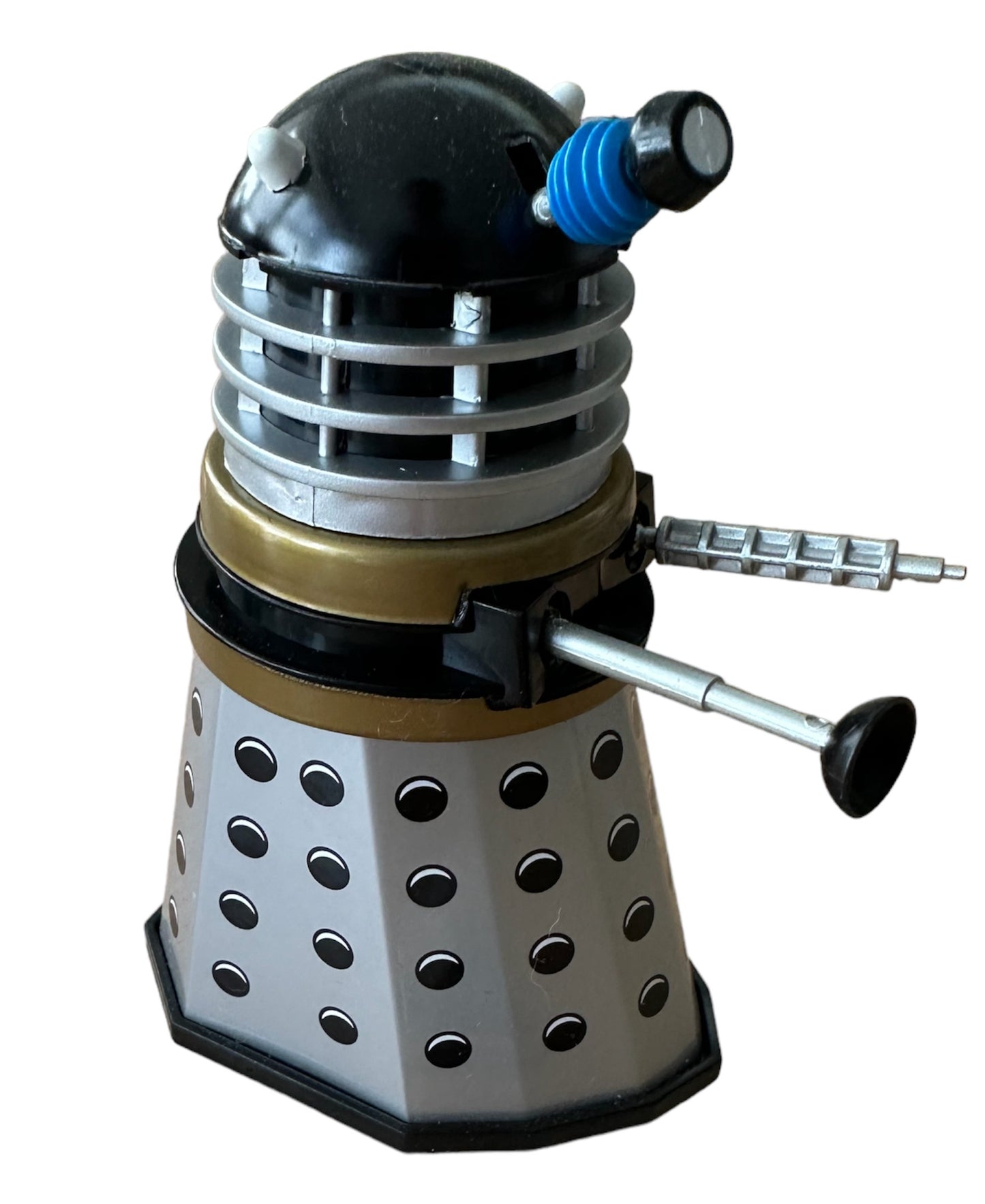 Vintage 2002 Doctor Dr Who Product Enterprise Clockwork Dalek Black Dome & Silver Body With Black Spheres - Brand New Shop Stock Room Find