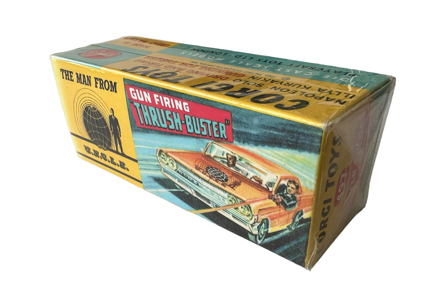 Vintage Corgis 1966 The Man From Uncle Thrush Buster Oldmobile Super 88 Diecast Replica Vehicle With The Waverly Ring