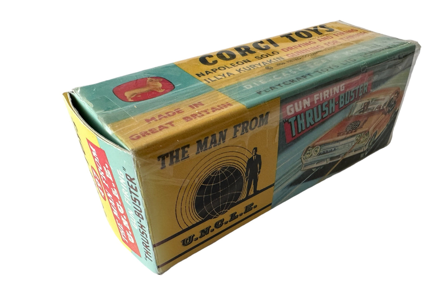 Vintage Corgis 1966 The Man From Uncle Thrush Buster Oldmobile Super 88 Diecast Replica Vehicle With The Waverly Ring