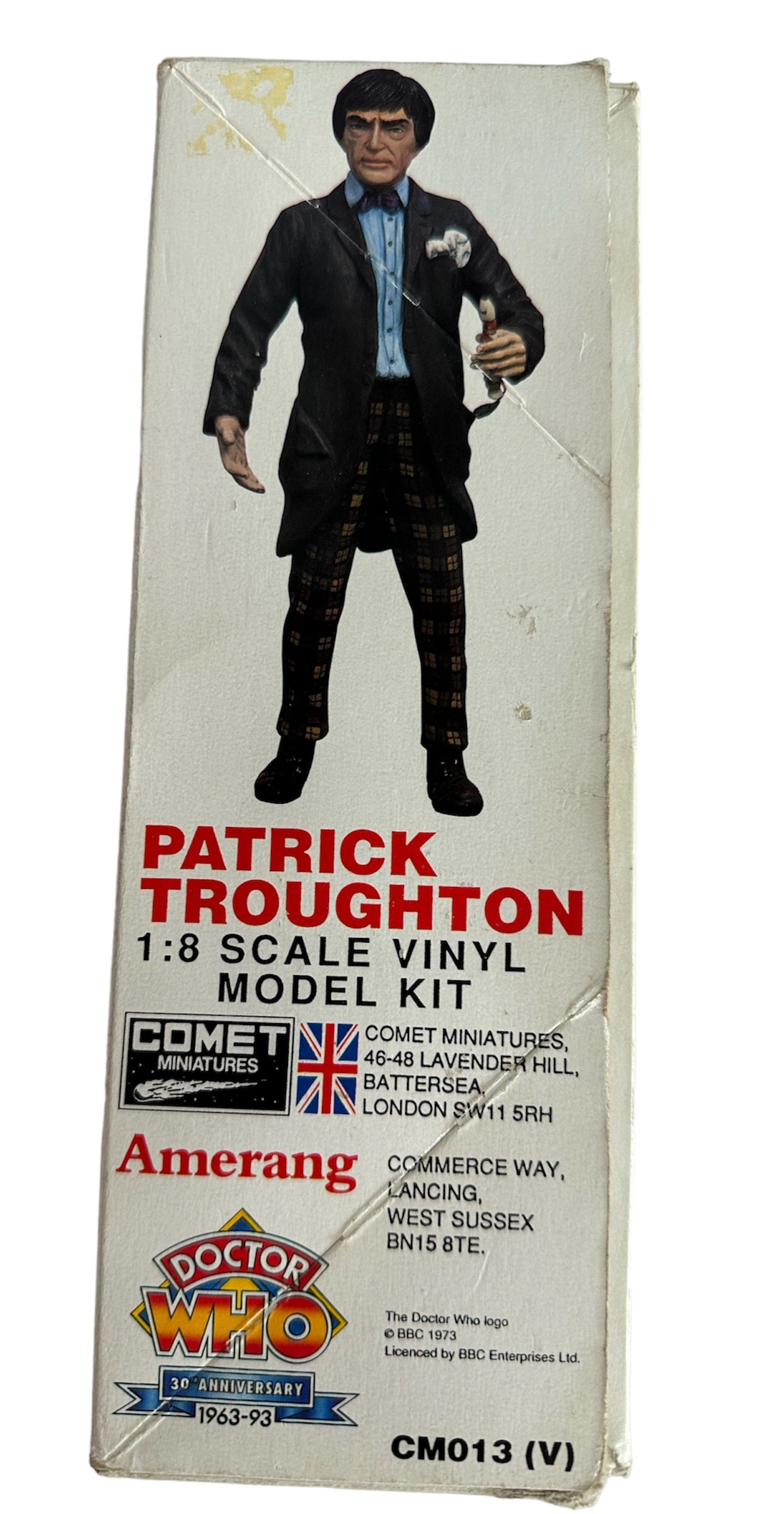 Vintage Dr Who 30th Anniversary - The Second Doctor Patrick Troughton 1:8 Scale Vinyl Model Kit - Shop Stock Room Find