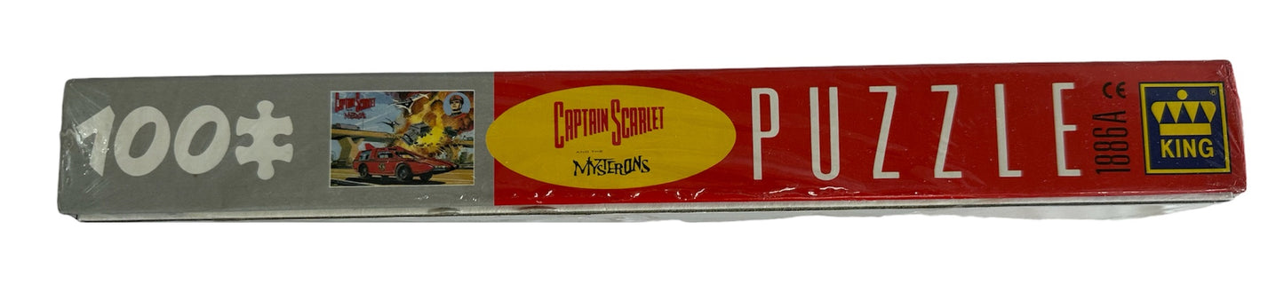 Vintage 1993 Gerry Andersons Captain Scarlet & The Mysterons - 100 Large Piece Jigsaw Puzzle. Number 1 in the set - Brand New Factory Sealed Shop Stock Room Find