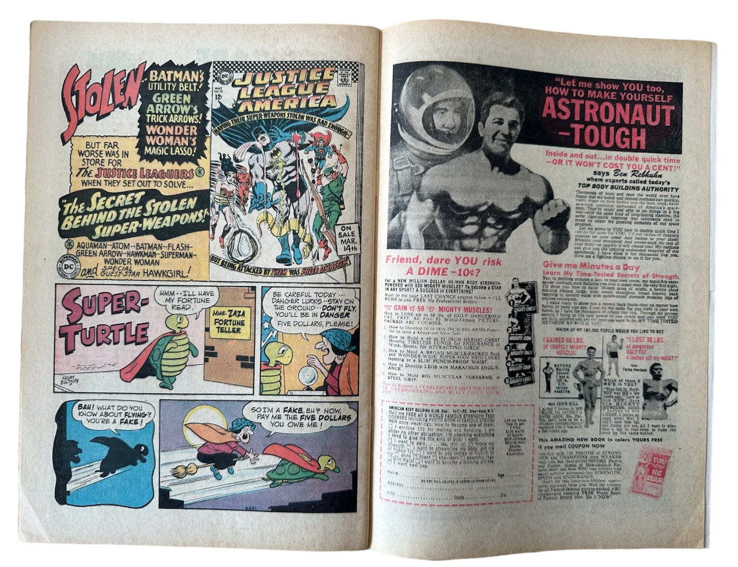 Vintage 1967 DC Worlds Finest Comics Issue Number 166 Starring Superman And Batman With Robin The Boy Wonder - Very Good Condition Vintage Comic