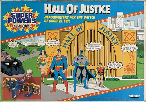 Super Powers Collection Vintage Kenner Original Hall Of Justice Playset - Headquarters Of The Justice League Shop Stock Room Find