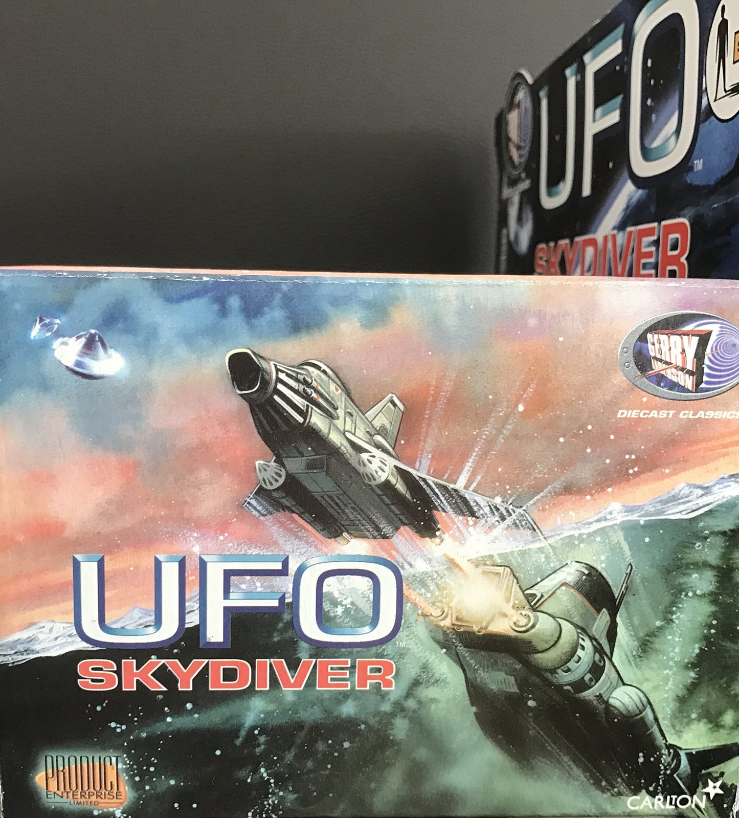 Vintage Product Enterprise 2003 Gerry Andersons UFO Skydiver 12 Inch Diecast Metal Collectors Model Set - Brand New Factory Sealed Shop Stock Room Find
