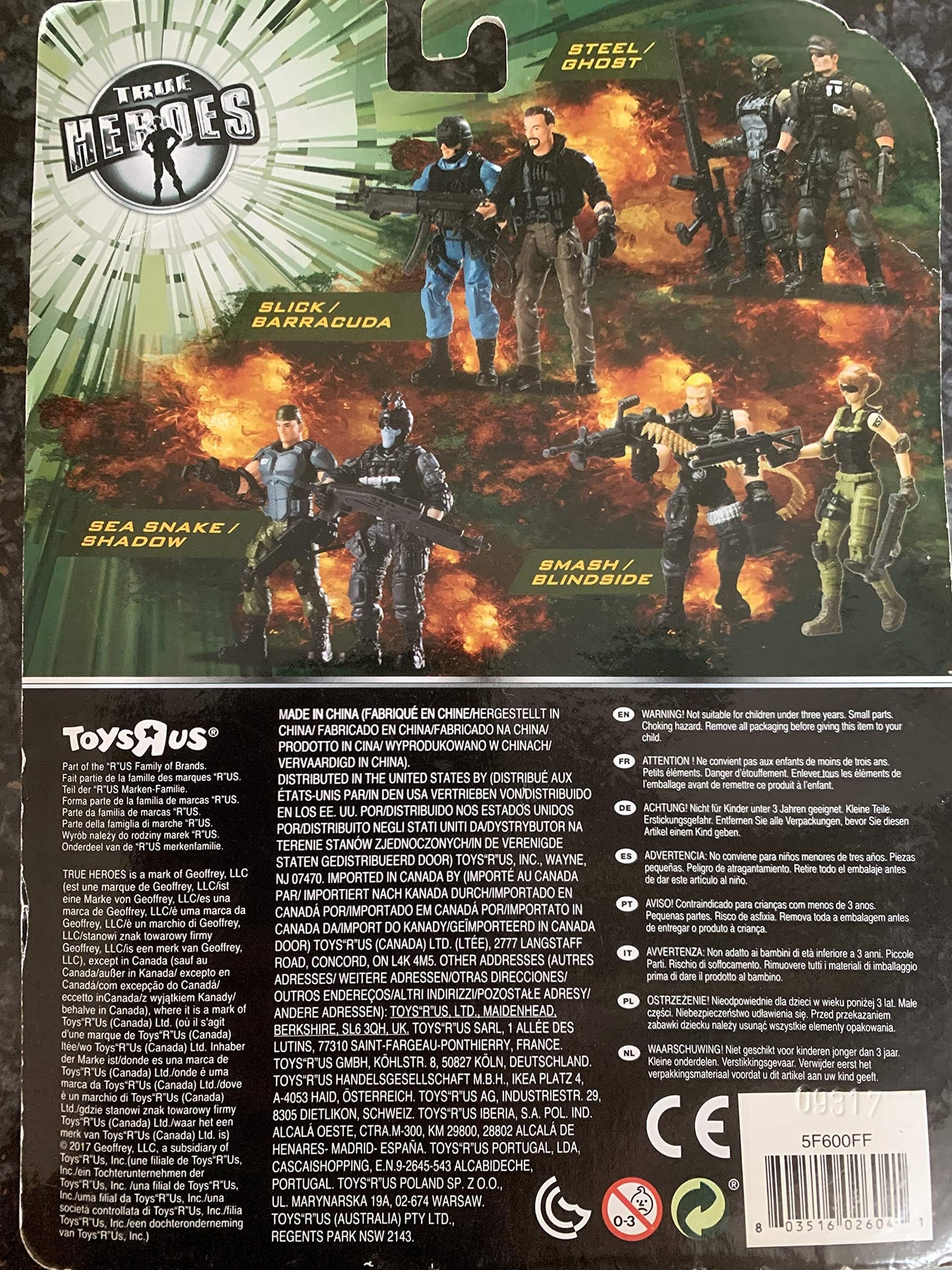 Action Figures 2017 True Heroes Sentinel 1 - Steel / Ghost Combat Twin Pack Shop Stock Room Find