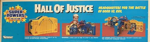 Super Powers Collection Vintage Kenner Original Hall Of Justice Playset - Headquarters Of The Justice League Shop Stock Room Find