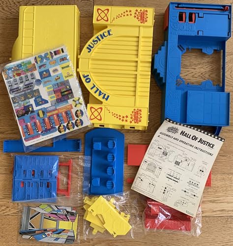 Super Powers Collection Vintage Kenner Original Hall Of Justice Playset - Headquarters Of The Justice League Shop Stock Room Find