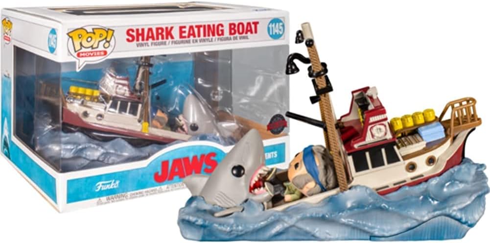Vintage Funko 2019 Movie Moments Special Edition Jaws - Shark Eating Boat Pop Movies Vinyl Figure - Brand New Shop Stock Room Find