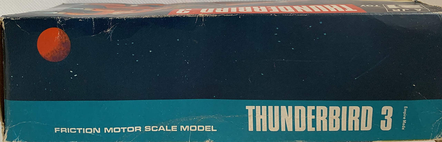 Vintage 1965 JR21 Toys Gerry Andersons Thunderbirds Thunderbird 3 Friction Drive Motor Scale Model By J Rosenthal Toys In The Original Box.