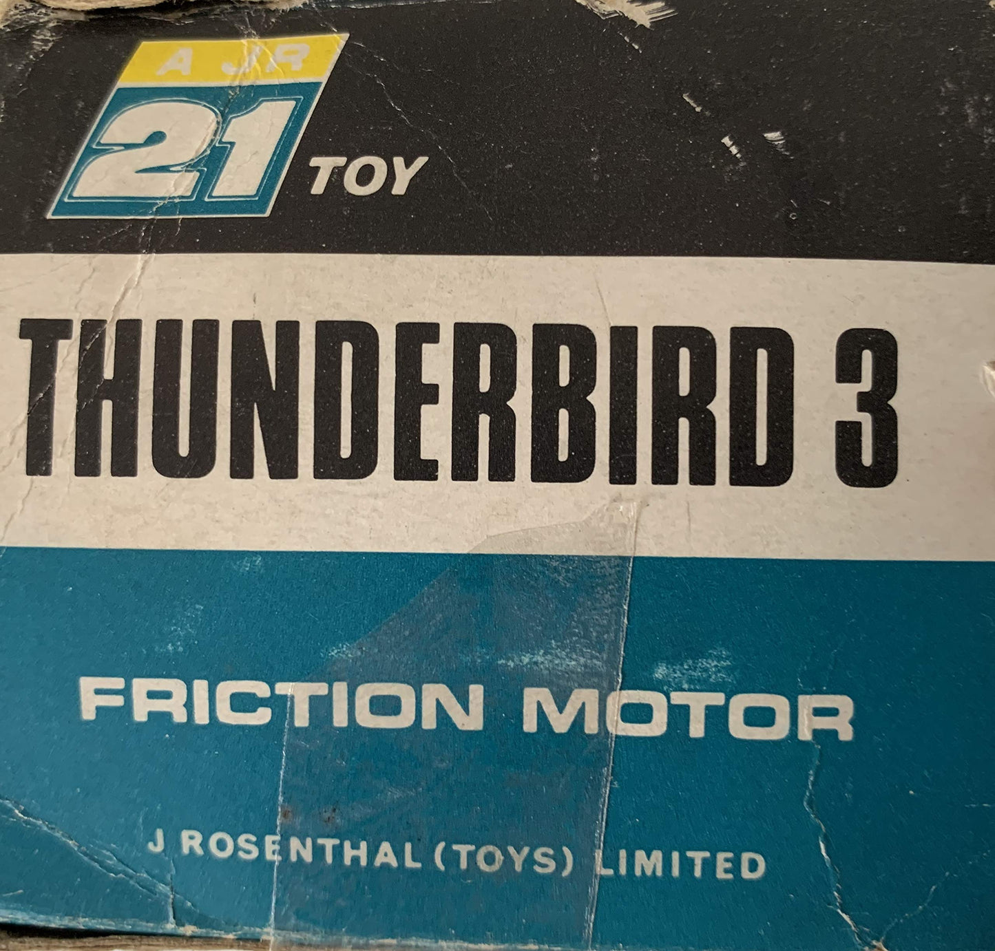 Vintage 1965 JR21 Toys Gerry Andersons Thunderbirds Thunderbird 3 Friction Drive Motor Scale Model By J Rosenthal Toys In The Original Box.