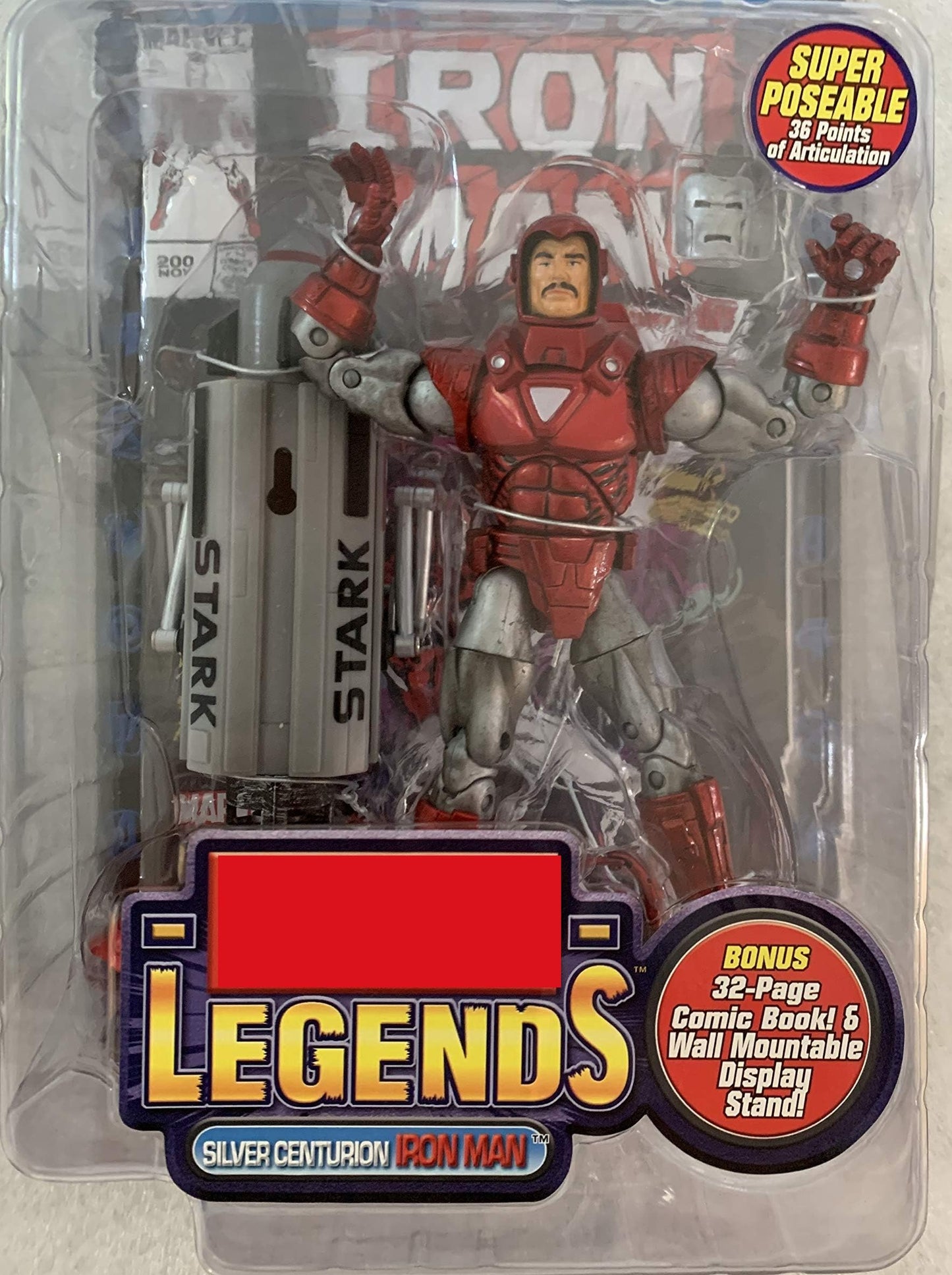 Vintage Marvel Legends Series VII Silver Centurion Iron Man Highly Detailed Poseable Action Figure - Brand New Factory Sealed Shop Stock Room Find