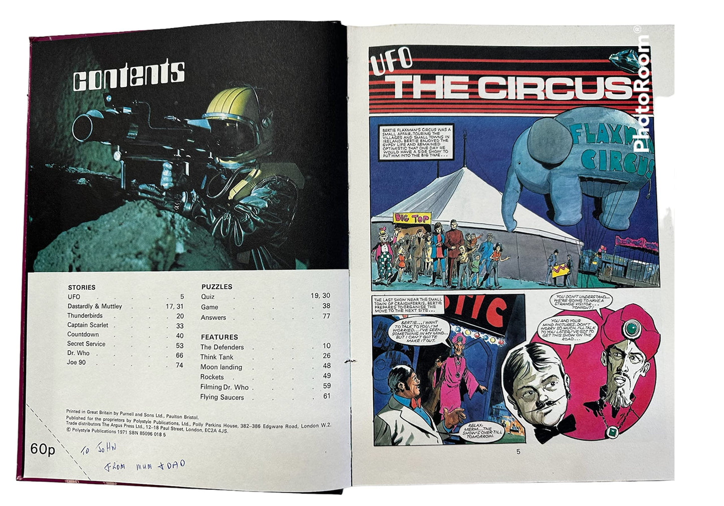 Vintage Countdown Annual 1972 - Unsold Former Shop Stock