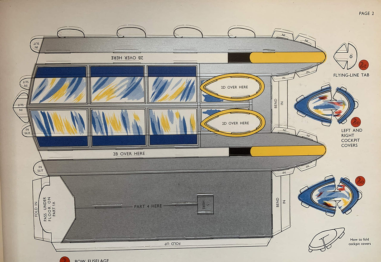 Vintage 1955 The Eagle Comics Dan Dare's Anastasia Jet Plane Presso Book With Press Out Model - Unused Shop Stock Room Find - Ultra Ultra Rare