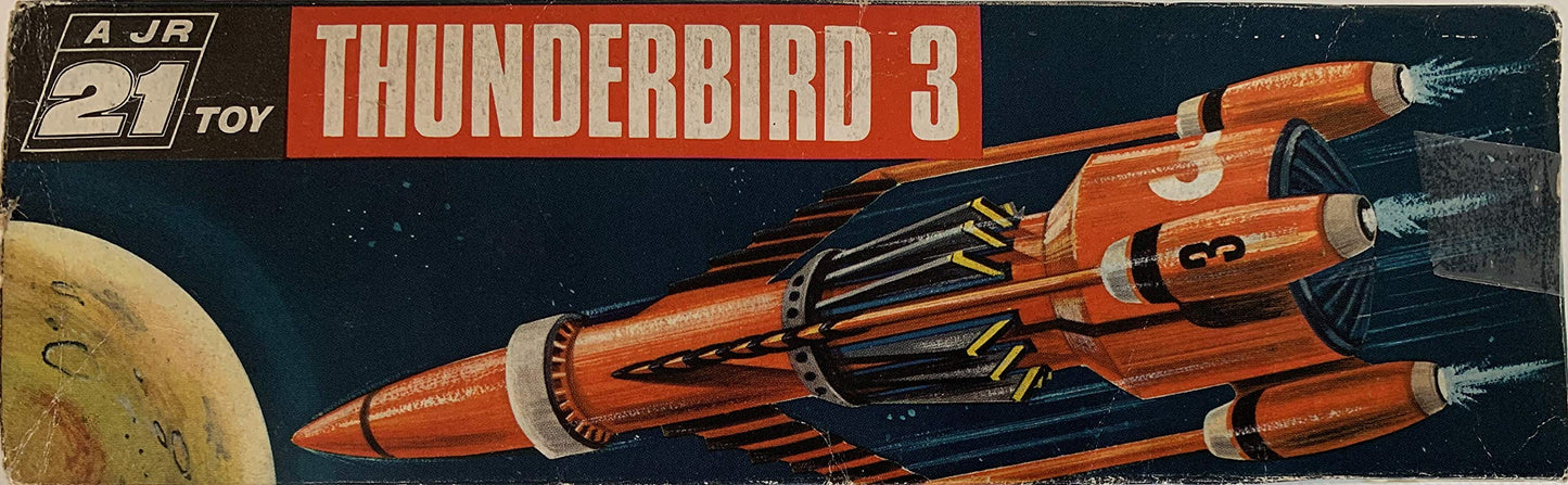 Vintage 1965 JR21 Toys Gerry Andersons Thunderbirds Thunderbird 3 Friction Drive Motor Scale Model By J Rosenthal Toys In The Original Box.