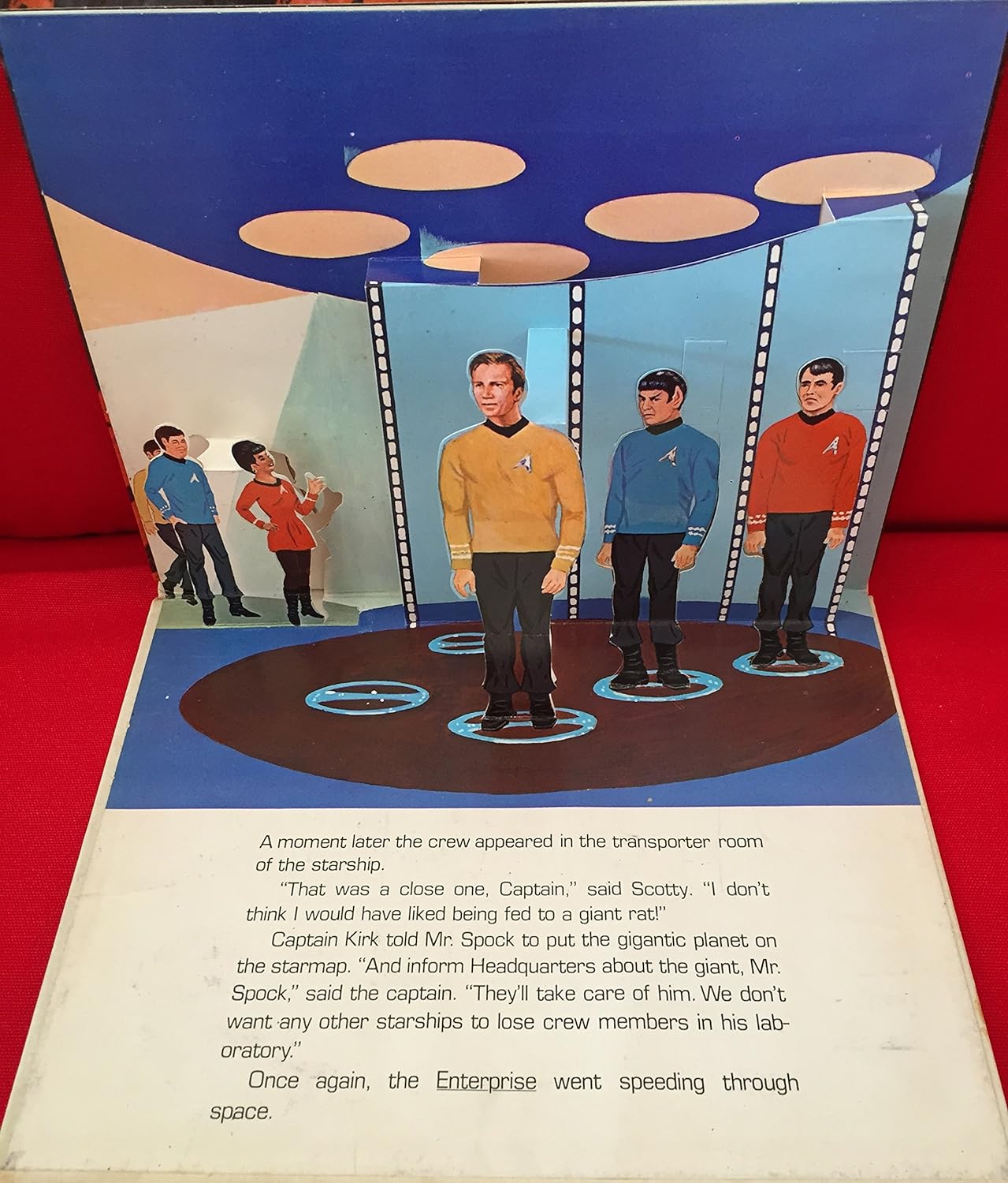 Star Trek Pop-Up Giant In The Universe Hardback Book By Random House 1977