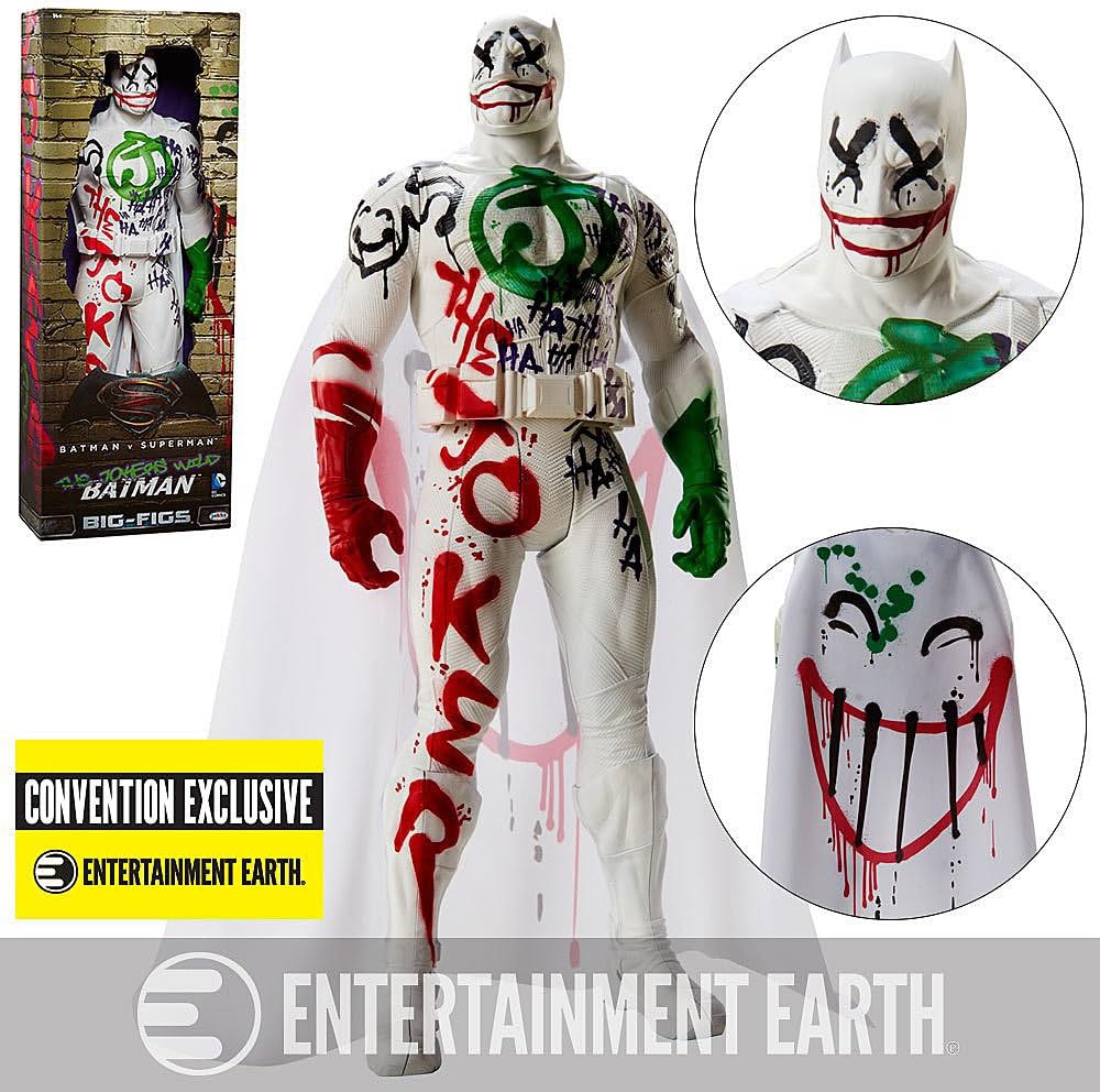 Vintage 2010 Jakks Pacific Batman v Superman: The Jokers Wild Batman 20-Inch Big Figs Action Figure - Convention Exclusive