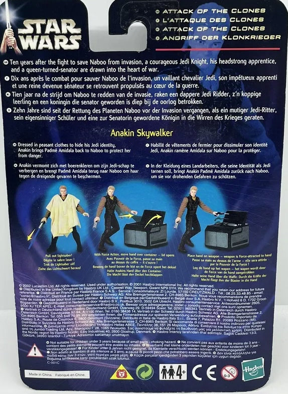 Vintage 2002 Star Wars Episode II Attack Of The Clones Anakin Skywalker Outland Peasant Disguise Action Figure - Brand New Factory Sealed Shop Stock Room Find