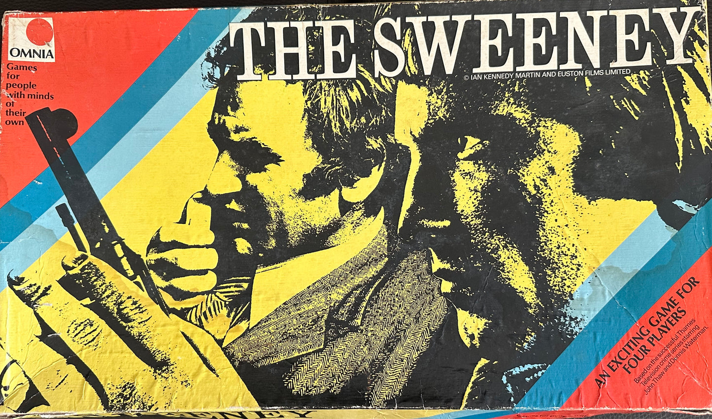Vintage Omnia 1975 - The Sweeney Board Game With Jack Regan And George Carter - Very Good Condition Complete In The Original Box)