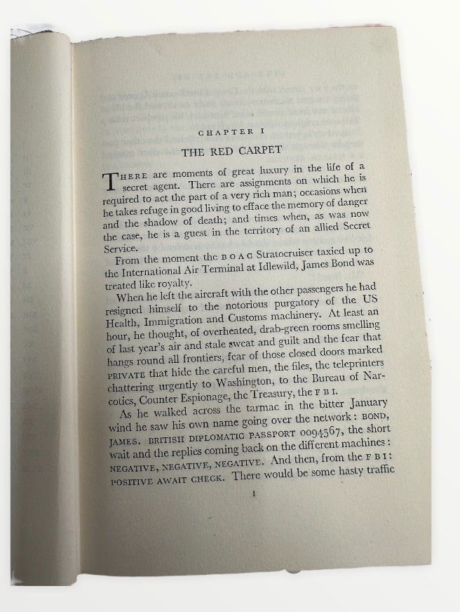 Vintage 1956 The Reprint Society London Presents - James 007 Bond In Live And Let Die By Ian Fleming Hardback Book