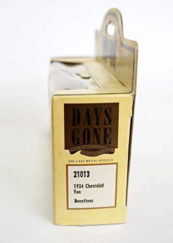 Vintage 1986 Lledo Models Of Days Gone 1934 Benetton Anthology Denim Chevy Truck Delivery Van 1:76 Scale Diecast Collectable Replica Model Vehicle New In Box - Shop Stock Room Find