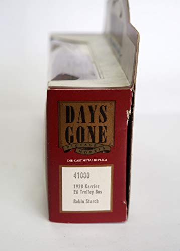Vintage 1986 Lledo Models Of Days Gone Premier Collection 1928 Karrier E6 Trolley Bus Diecast Replica Model Vehicle - New In Box - Shop Stock Room Find