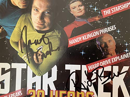 Vintage 1996 Radio Times Star Trek 30 Years Special Issue - Autographed By Jonathan Frakes and Rick Berman