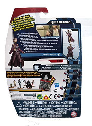 Vintage 2012 Star Wars Episode 1 Movie Heroes Queen Amidala Action Figure With Pull Out Zip Line - Brand New Factory Sealed Shop Stock Room Find