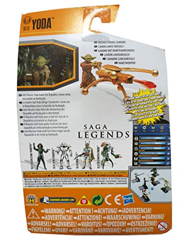 Vintage 2010 Star Wars Saga Legends Yoda Galactic Battle Game Action Figure Brand New Factory Sealed Shop Stock Room Find