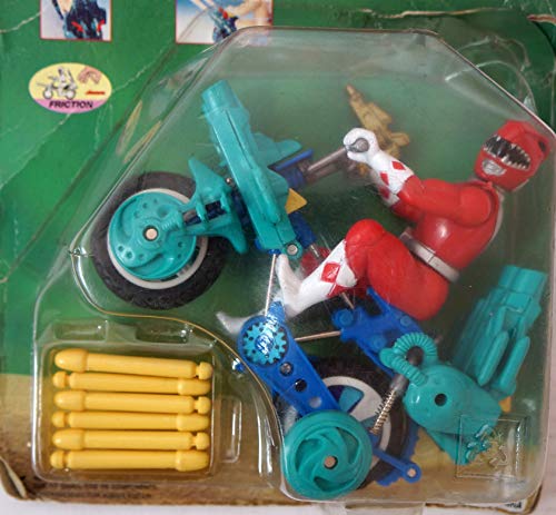 Vintage 1994 Australian Issue Mega Rangers Red Ranger With Power Bike - Sealed On The Card
