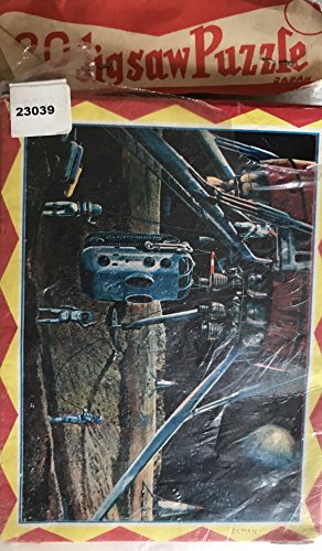 Vintage 1950's / 1960's Japan Made Space 20 Piece Jigsaw Puzzle Astronauts Under Luner Capsule No. 28039 - New In Sealed Packet - Shop Stock Room Find