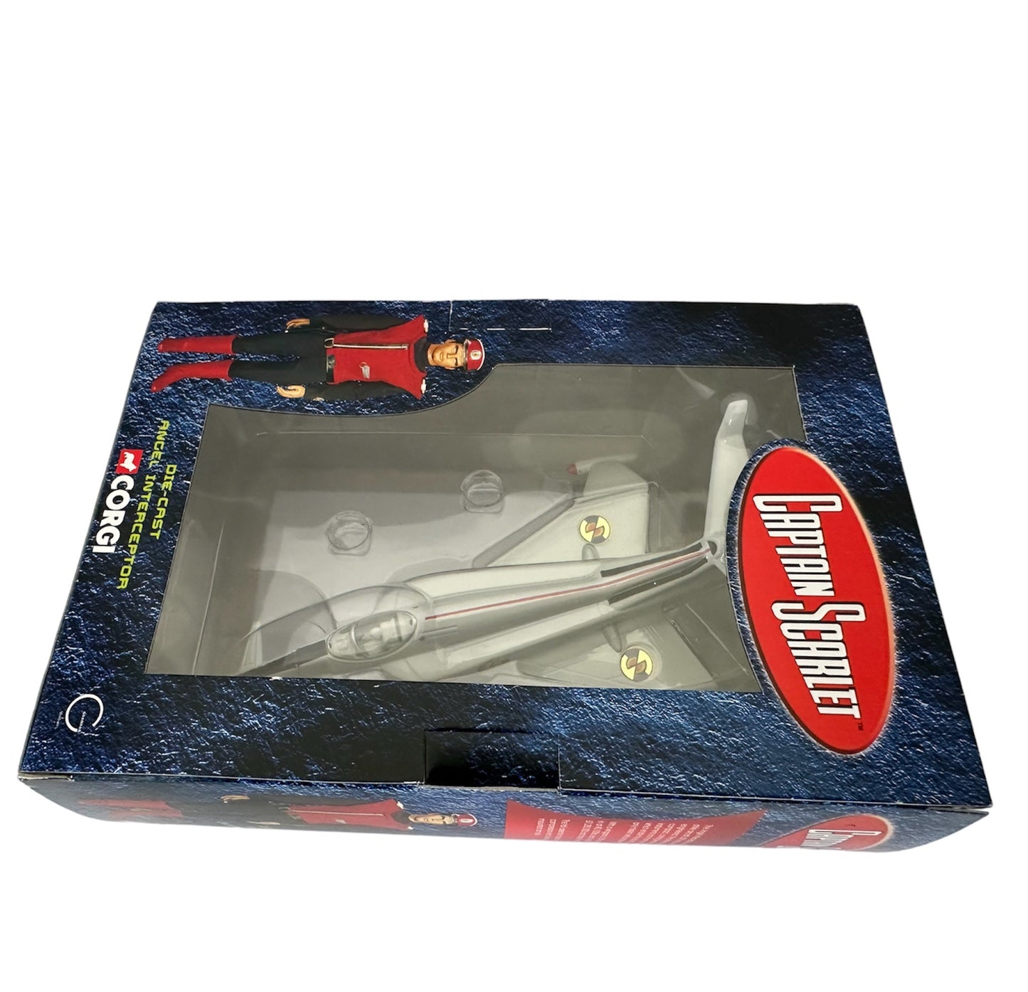 Vintage 2006 Gerry Andersons Captain Scarlet Corgi Diecast Angel Interceptor Die-cast Replica Model Air Craft - Brand New Shop Stock Room Find