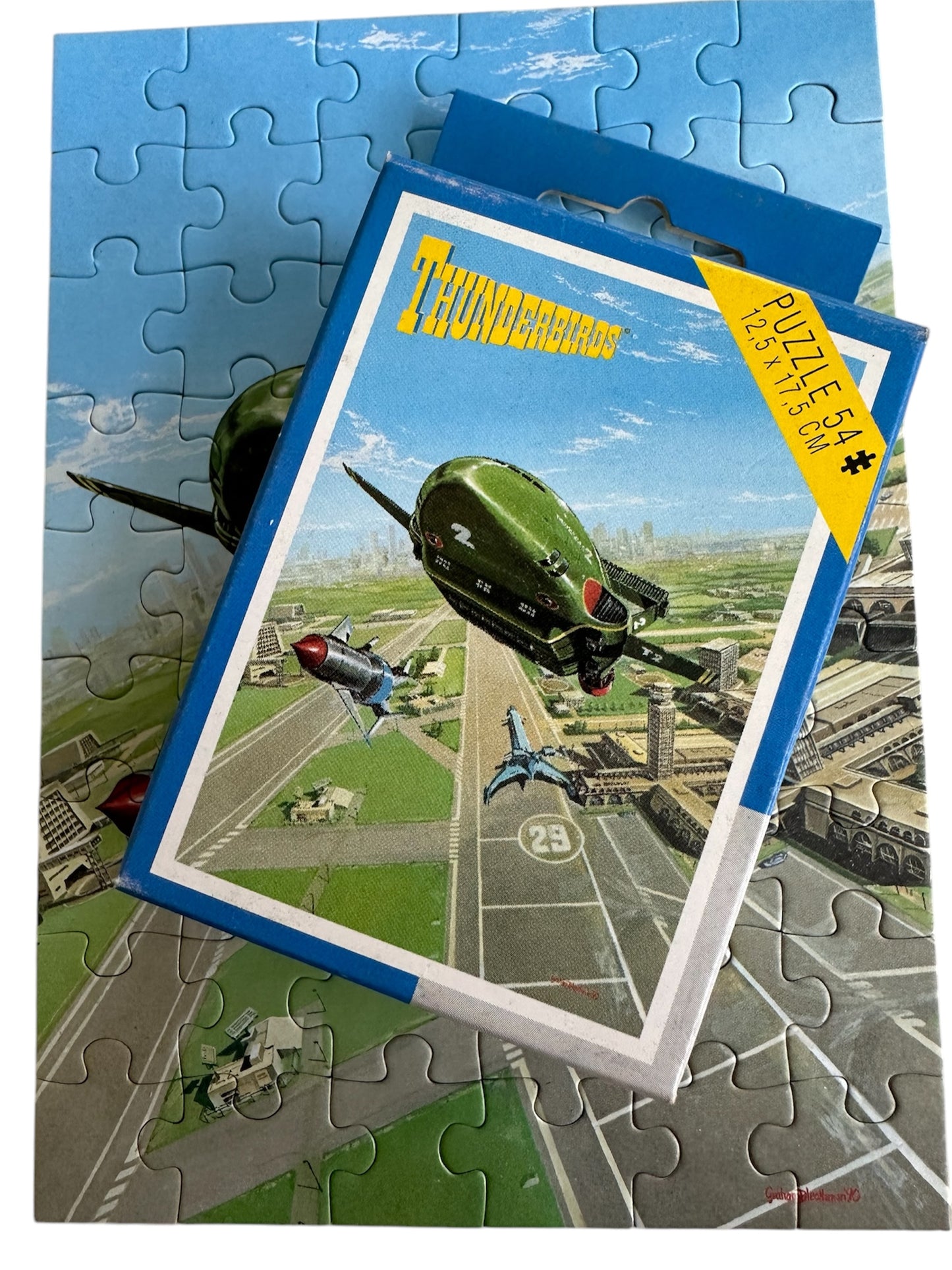 Vintage Kings 1993 Gerry Andersons Thunderbirds - Thunderbird 2 And Thunderbird 1 Taking Off - 54 Piece Jigsaw Puzzle - Shop Stock Room Find