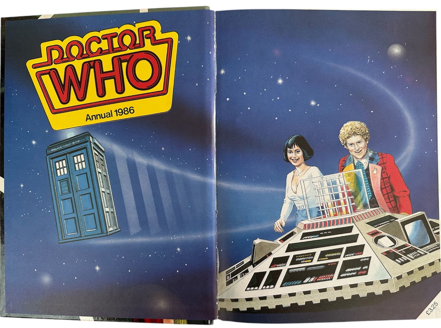 Vintage Dr Who Annual 1986 Starring Colin Baker As The Doctor - Unsold Former Shop Stock