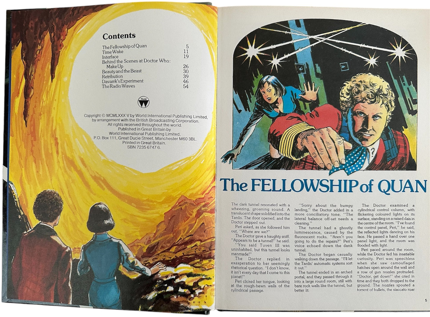 Vintage Dr Who Annual 1986 Starring Colin Baker As The Doctor - Unsold Former Shop Stock
