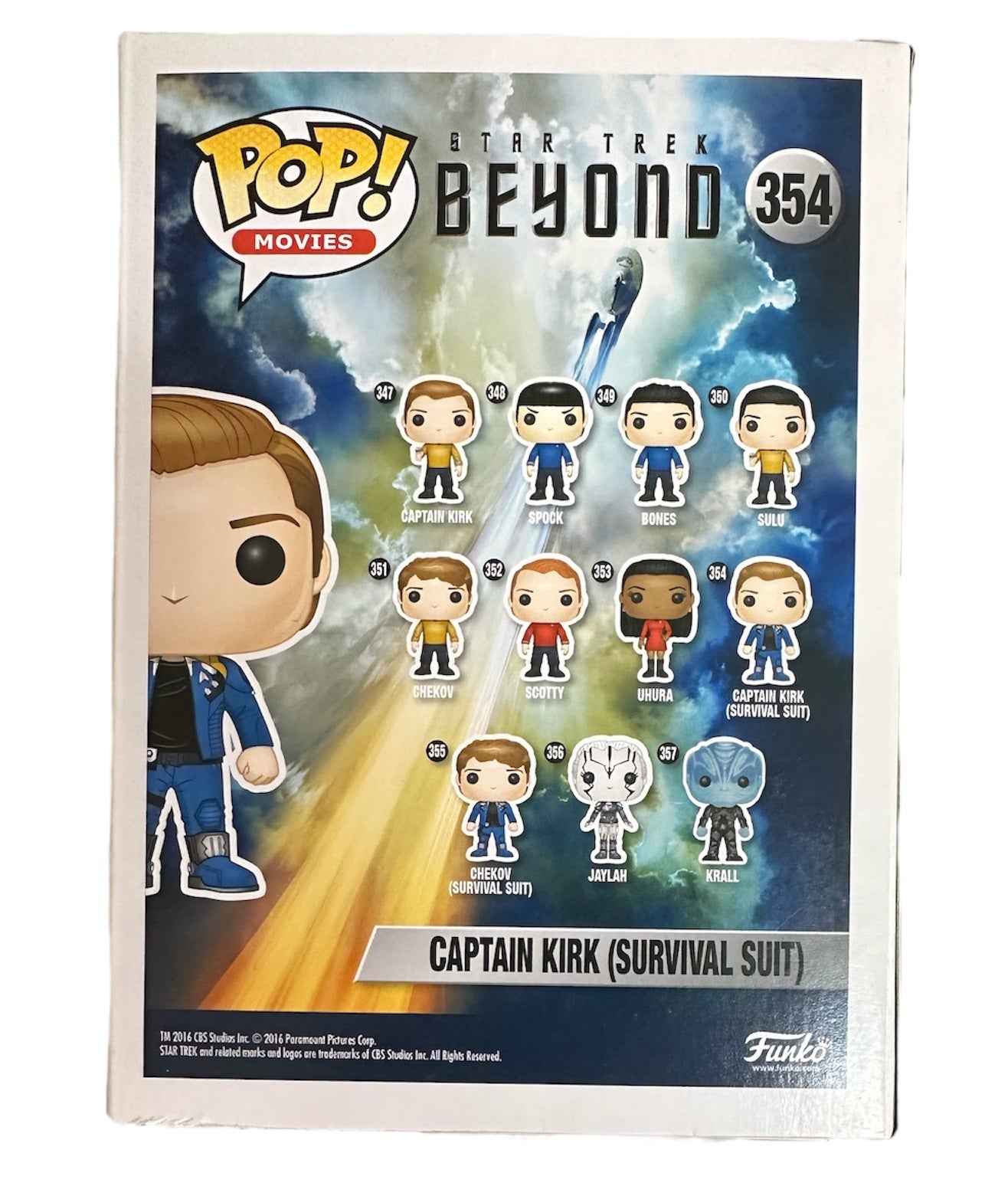 2016 Star Trek Beyond Captain Kirk In Survival Suit Pop Movies Vinyl Figure - Brand New Shop Stock Room Find