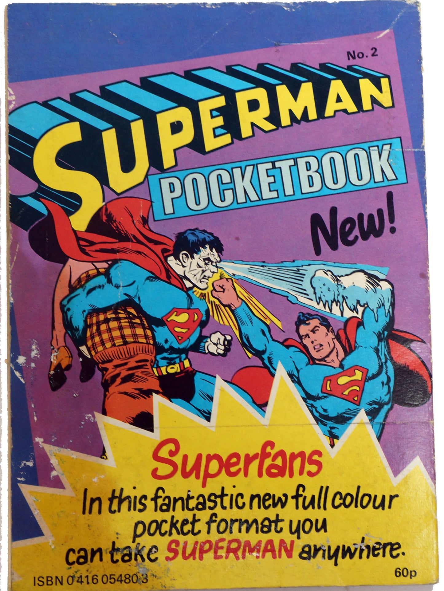 Vintage Egmont Publishing 1978 Superman Pocketbook No. 1 - Digest Size Paperback Book First Edition - Very Good Condition
