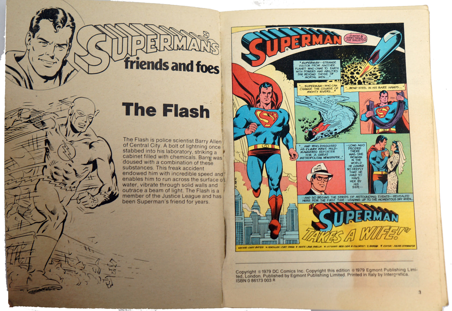 Vintage Egmont Publishing 1979 Superman Pocketbook No. 6 - Digest Size Paperback Book First Edition - Very Good Condition