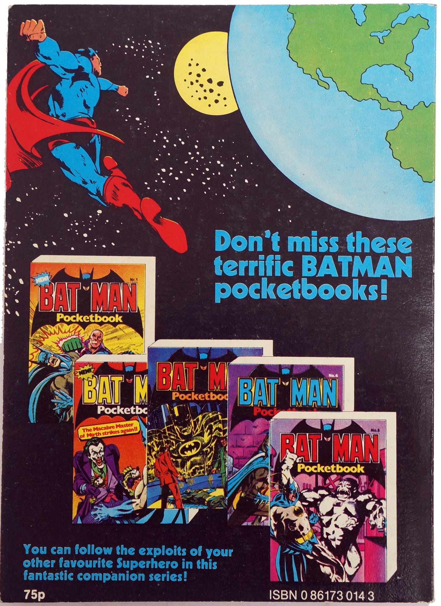 Vintage Egmont Publishing 1979 Superman Pocketbook No. 11 - Digest Size Paperback Book First Edition - Very Good Condition