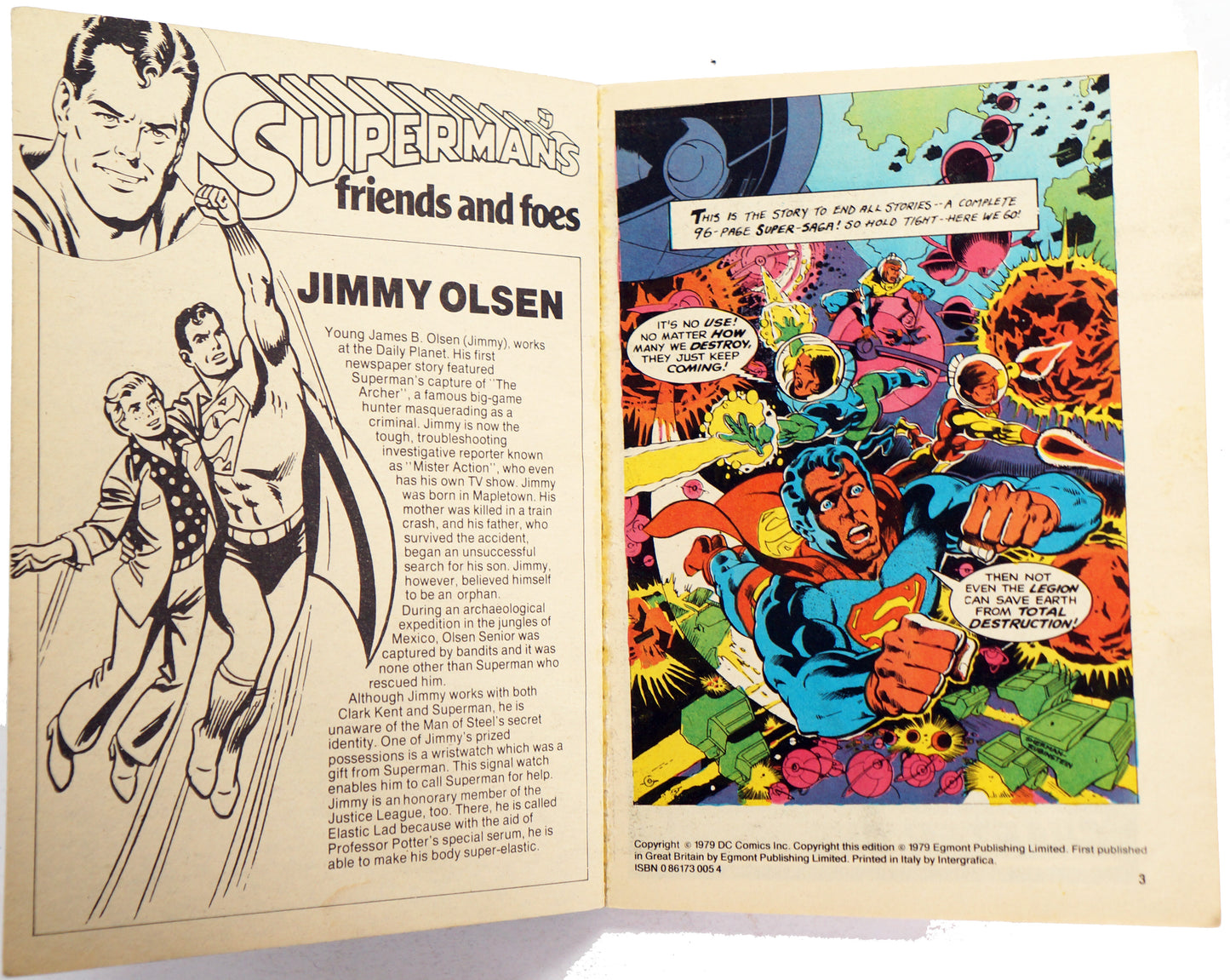 Vintage Egmont Publishing 1979 Superman Pocketbook No. 8 - Digest Size Paperback Book First Edition - Very Good Condition.