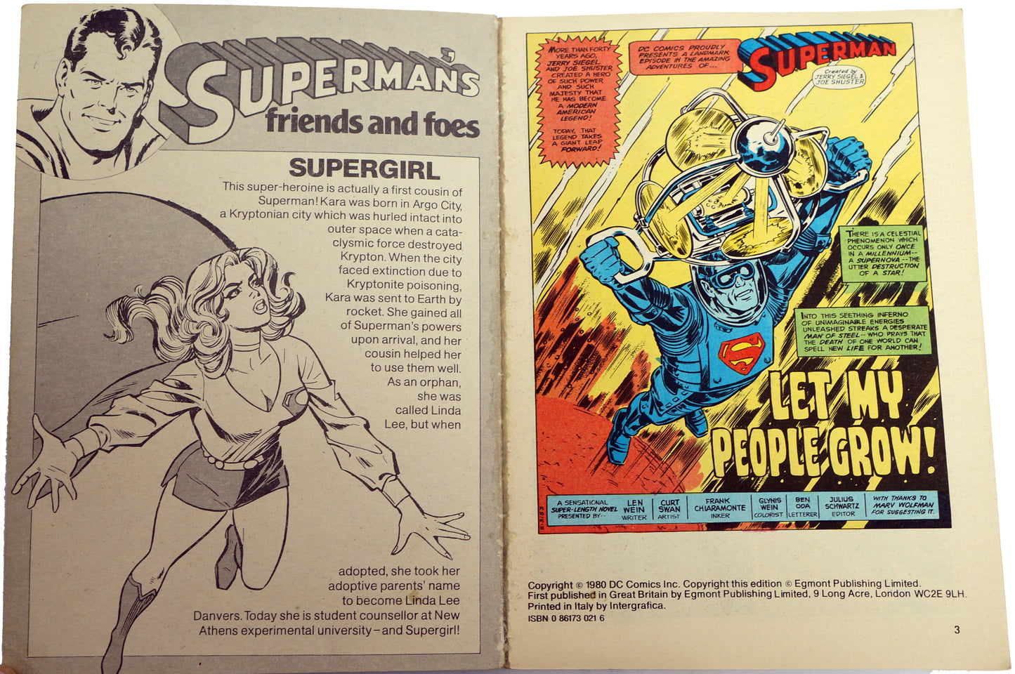 Vintage Egmont Publishing 1980 Superman Pocketbook No. 14 - Digest Size Paperback Book First Edition - Very Good Condition