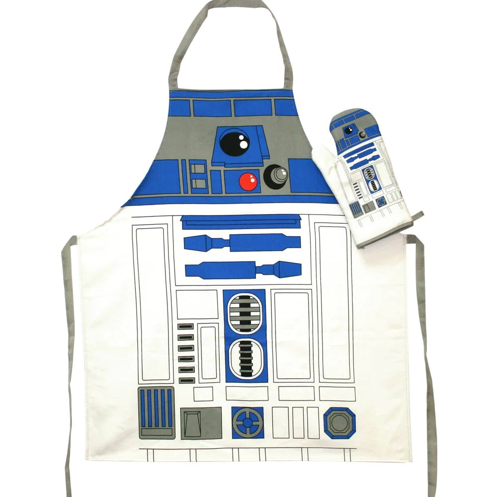 Vintage 2016 Star Wars Apron & Oven Mitt - R2-D2 Edition - Brand New Factory Sealed Shop Stock Room Find