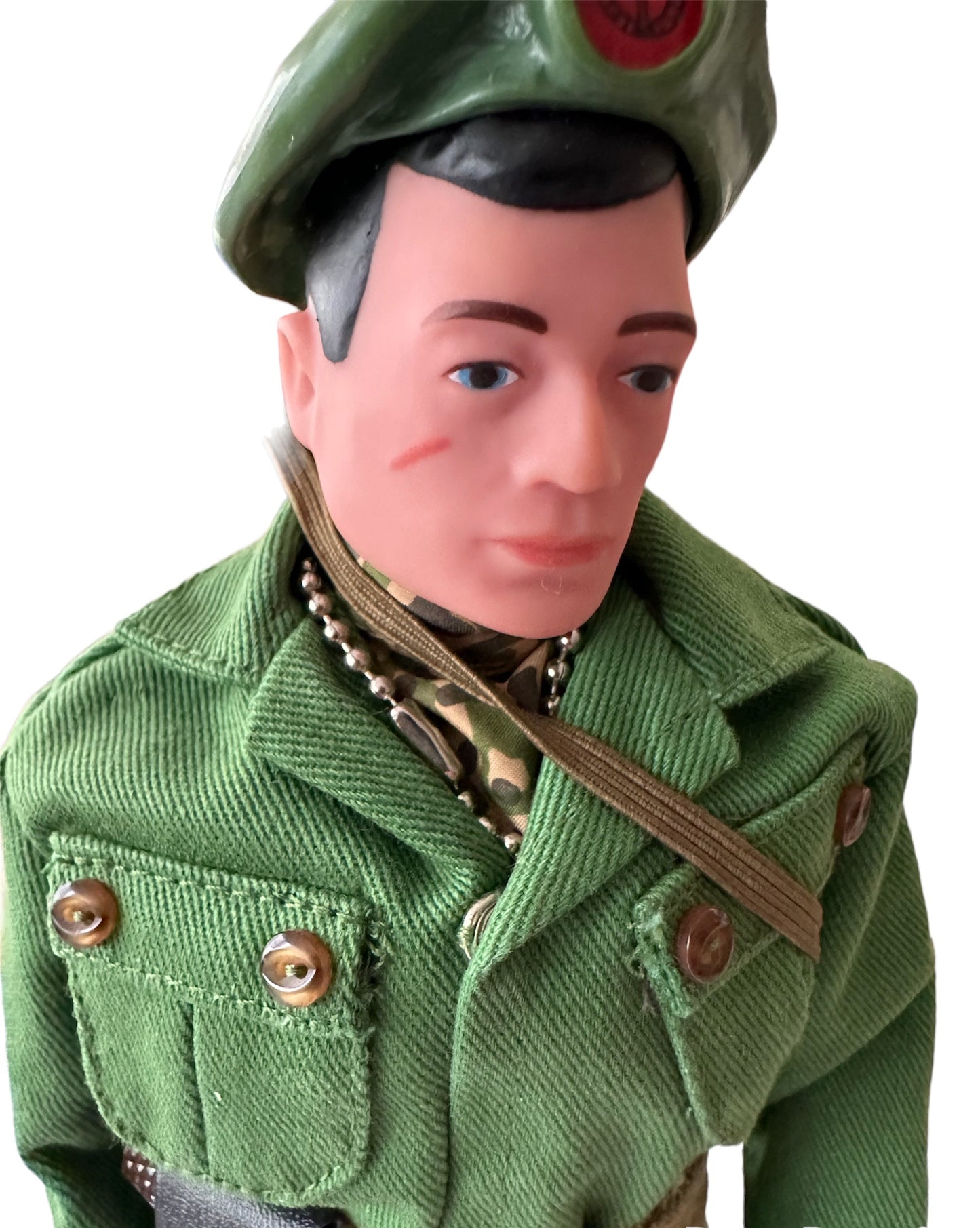 Vintage 2006 Action Man 40th Anniversary - Green Beret Action Soldier 12 Inch Action Figure With Black Painted Hair - In The Original Box - Brand New Shop Stock Room Find